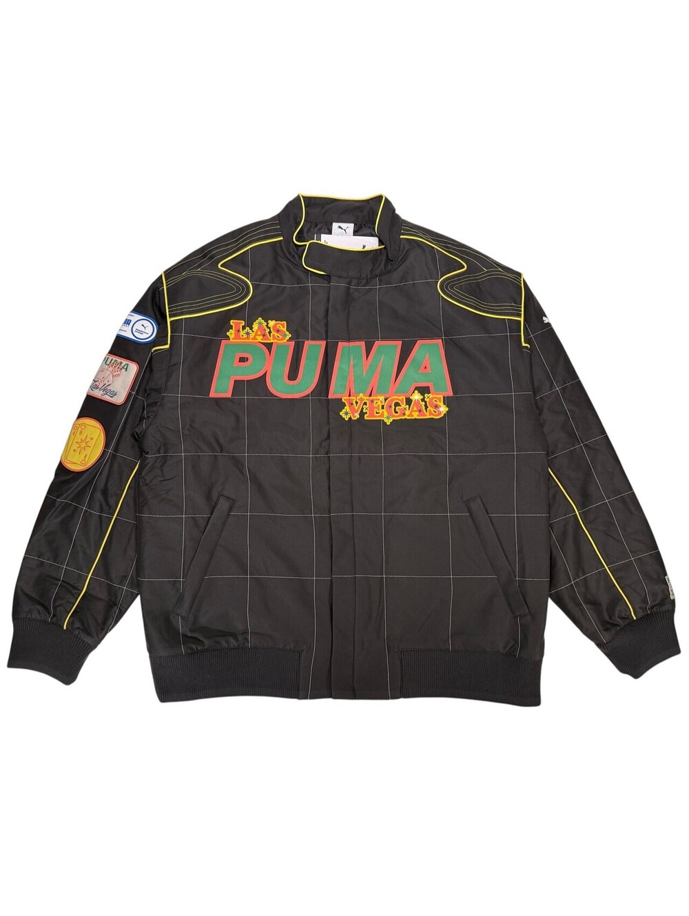 PUMA Las Vegas Racer Jacket $195 Race Jacket 631304 01 RARE! Men's LARGE L